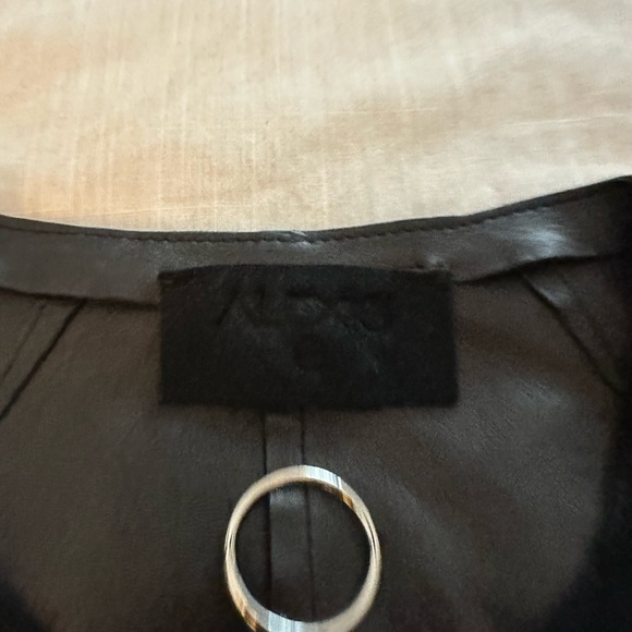 ALEXIS Mika Suede Jacket w/ Fringe Black - Picture 6 of 7